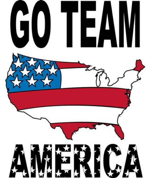 Picture of Go Team America SVG File