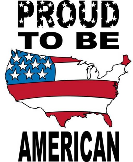 Picture of Proud To Be American SVG File
