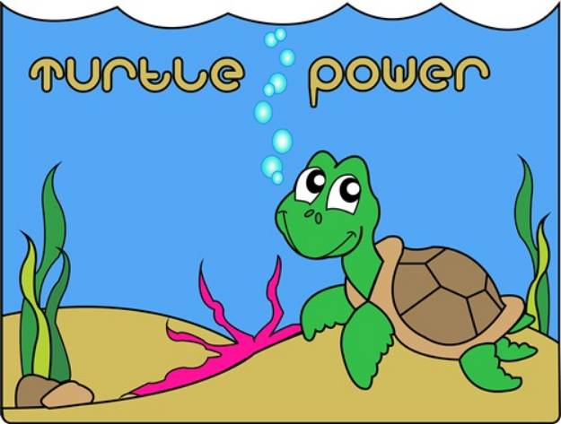 Picture of Turtle Power SVG File