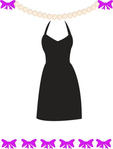 Picture of Dress & Pearls SVG File