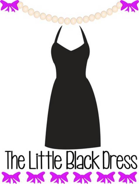 Picture of Little Black Dress SVG File