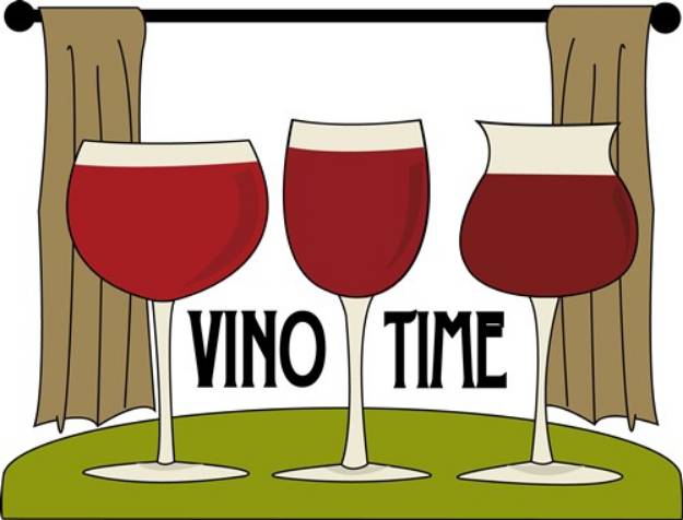 Picture of Vino Time SVG File