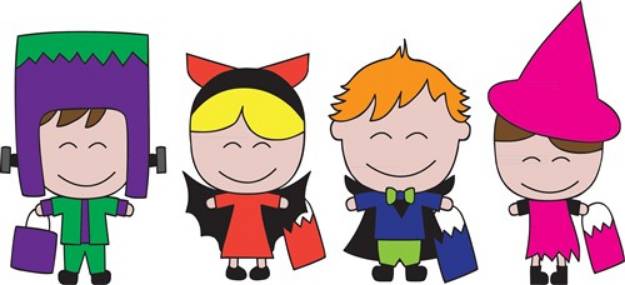 Picture of Halloween Kids SVG File