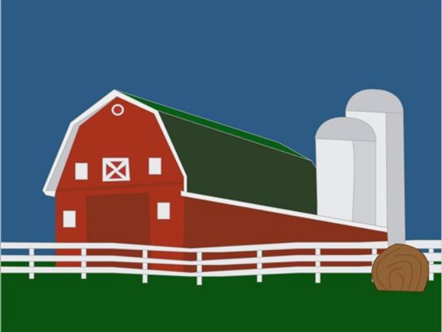 Picture of Big Red Barn SVG File