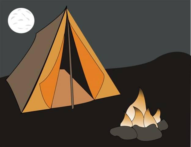 Picture of Tent Camping SVG File