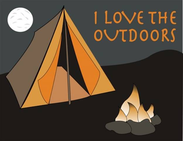 Picture of I Love the Outdoors SVG File