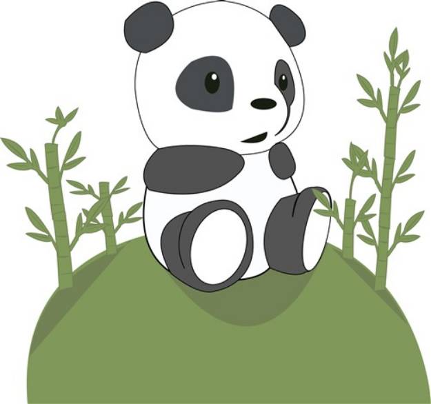 Picture of Panda Bear Cub SVG File