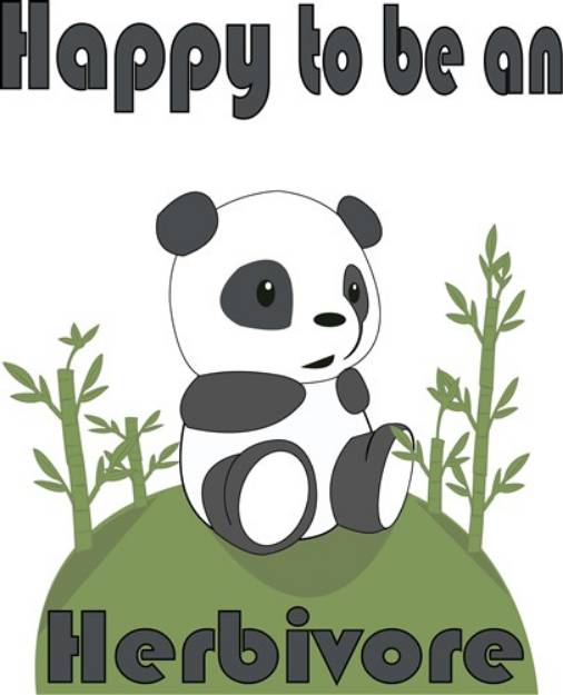 Picture of Happy Herbivore SVG File