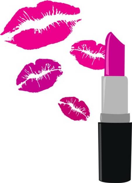 Picture of Lipstick Lips SVG File