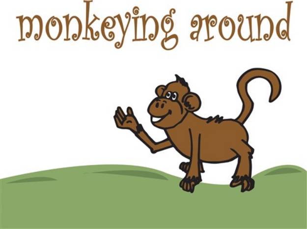 Picture of Monkeying Around SVG File