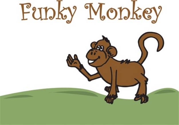 Picture of Funky Monkey SVG File