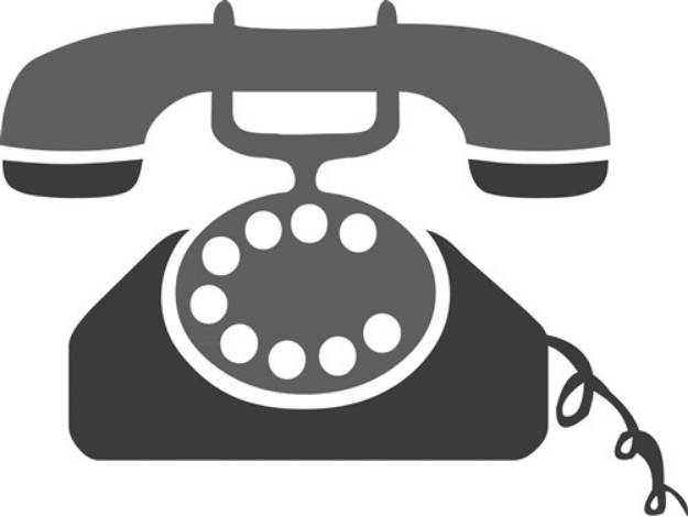 Picture of Rotary Phone SVG File