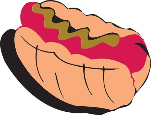 Picture of Abstract Hot Dog SVG File