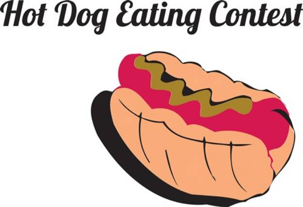 Picture of Hot Dog Eating Contest SVG File