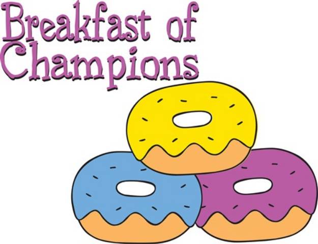Picture of Breakfast of Champions SVG File