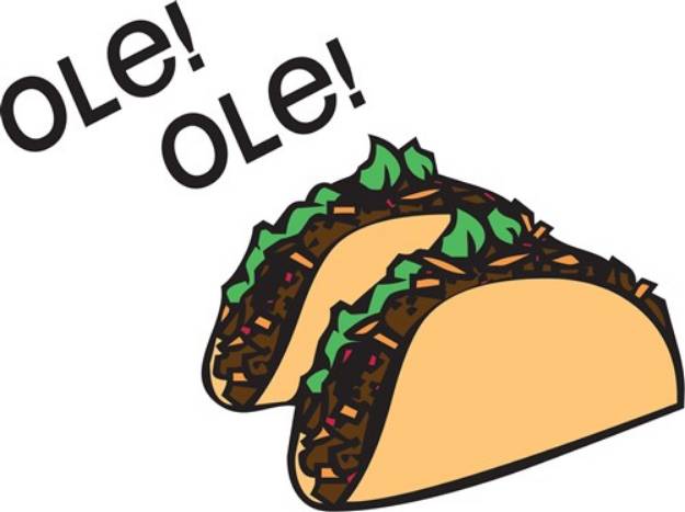 Picture of Ole Taco SVG File
