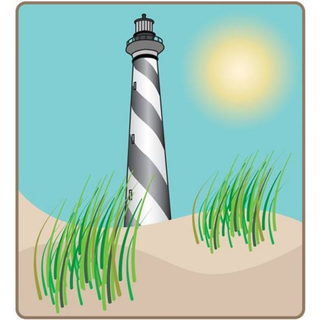 Picture of Lighthouse Scene SVG File