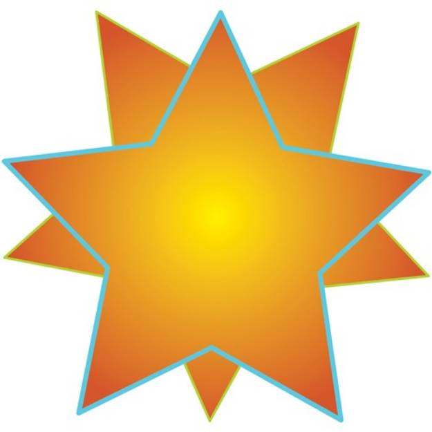 Picture of Over-Lapped Stars SVG File