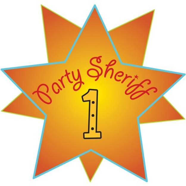 Picture of Party Sheriff SVG File