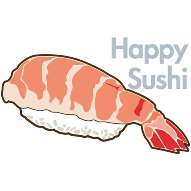 Picture of Happy Sushi SVG File