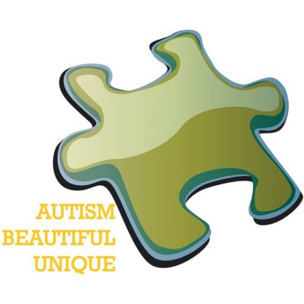 Picture of Autism Beautiful Unique SVG File