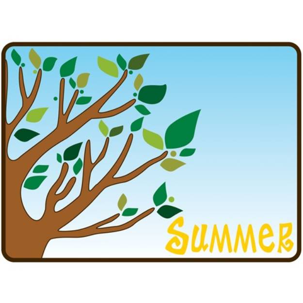 Picture of Summer Tree SVG File