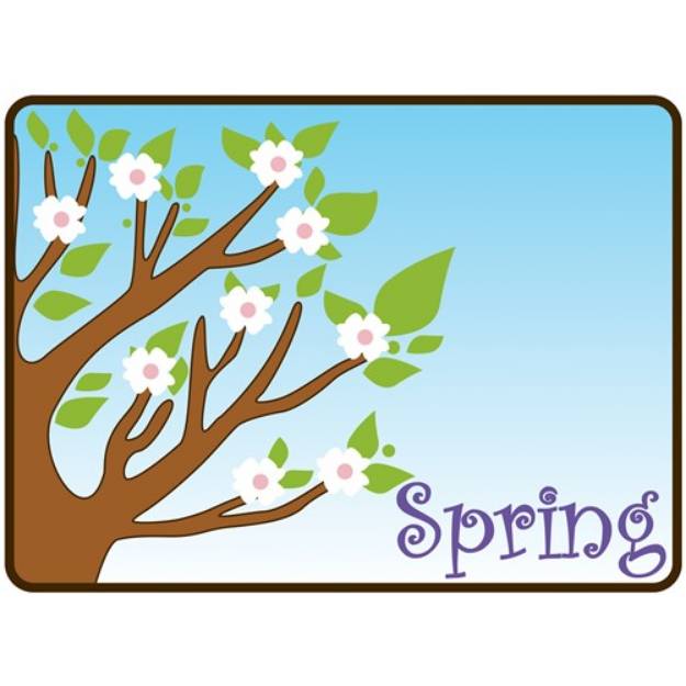 Picture of Spring Tree SVG File