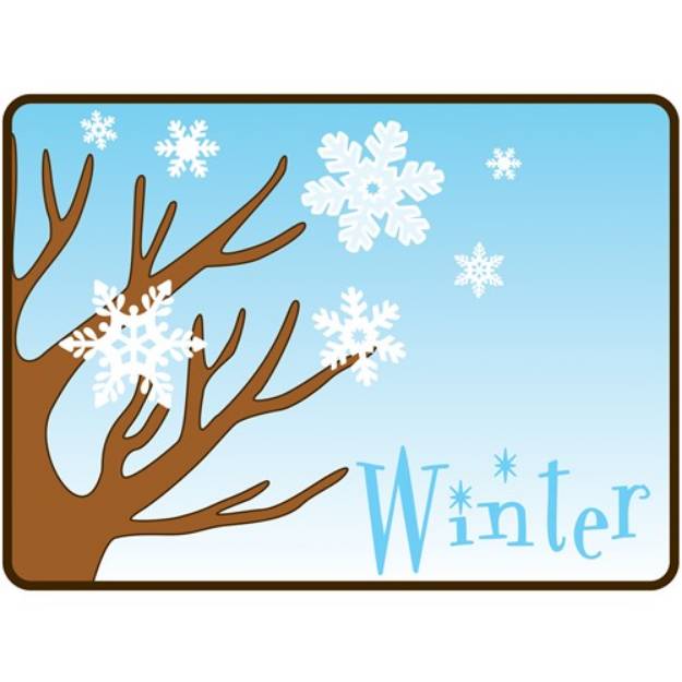 Picture of Winter Tree SVG File