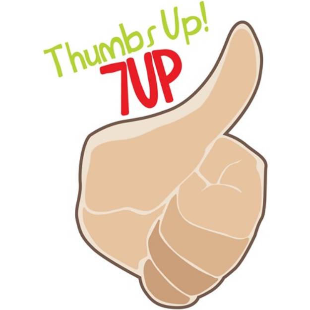 Picture of Thumbs Up 7up SVG File