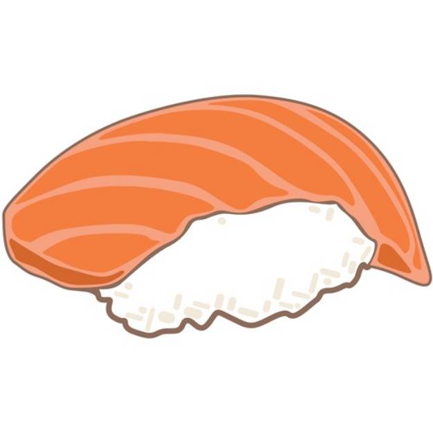 Picture of Salmon Sushi SVG File