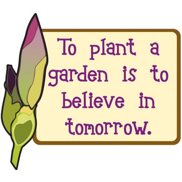 Picture of Believe in Tomorrow SVG File