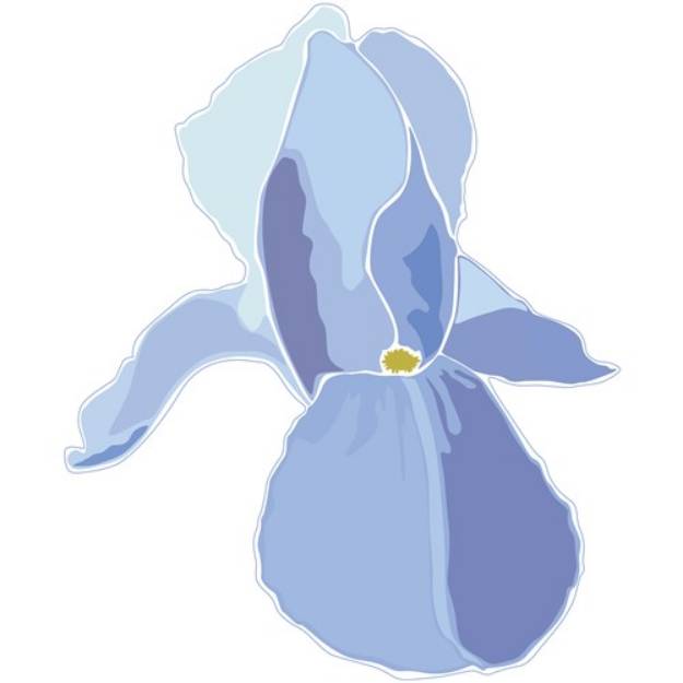 Picture of Blue Iris SVG File