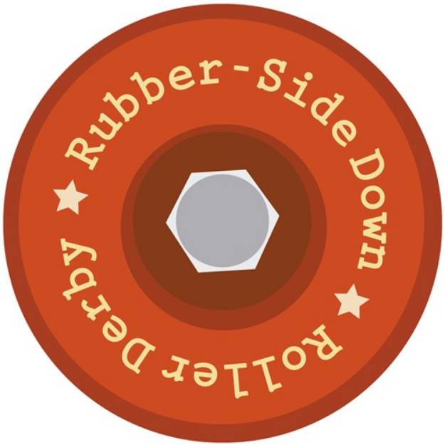 Picture of Rubber-Side Down SVG File