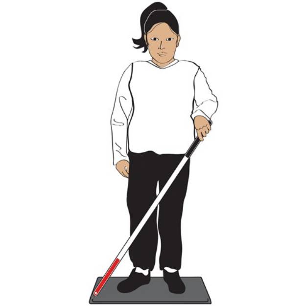 Picture of Blind Woman SVG File