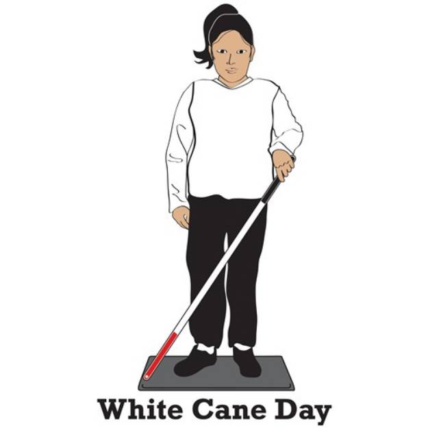 Picture of White Cane Day SVG File