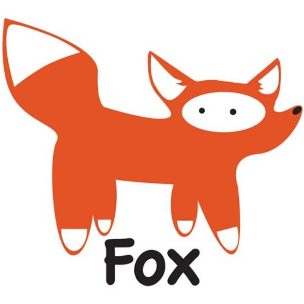 Picture of White Tailed Fox SVG File
