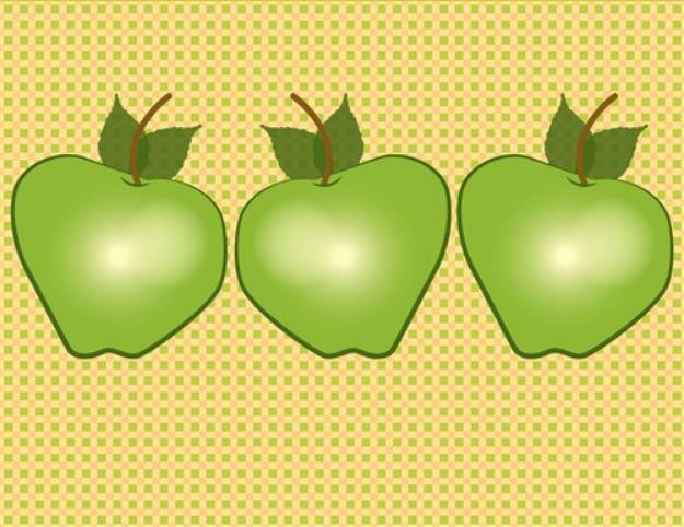Picture of Green Apples SVG File