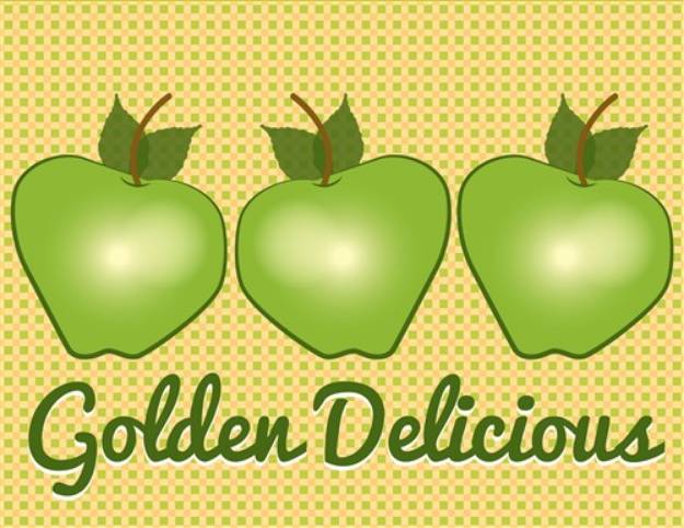 Picture of Golden Delicious SVG File