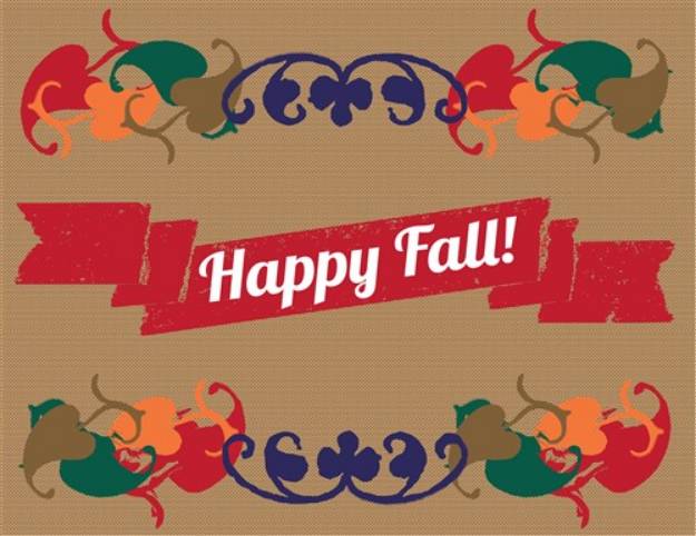 Picture of Happy Fall SVG File