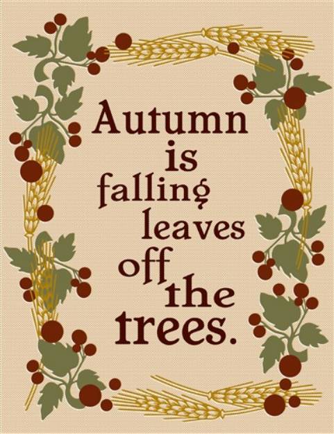 Picture of Autumn is Falling Leaves SVG File