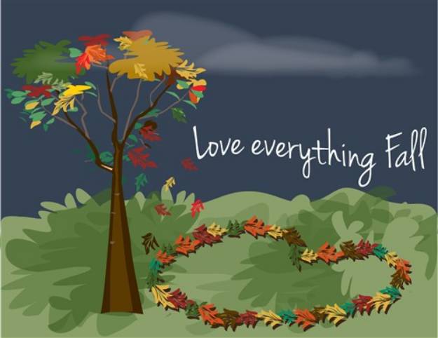 Picture of Love Everything Fall SVG File