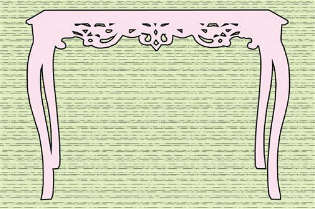 Picture of Antique Table SVG File
