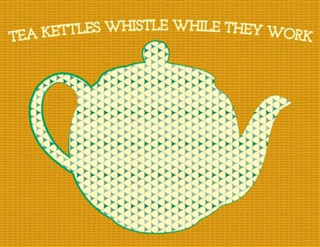 Picture of Tea Kettles Whistle SVG File