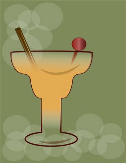 Picture of Framed Cocktail SVG File
