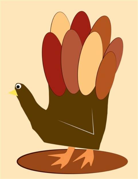Picture of Hand Turkey SVG File
