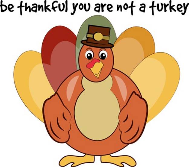 Picture of Thankful Not a Turkey SVG File