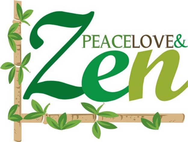 Picture of Peace Love And Zen SVG File