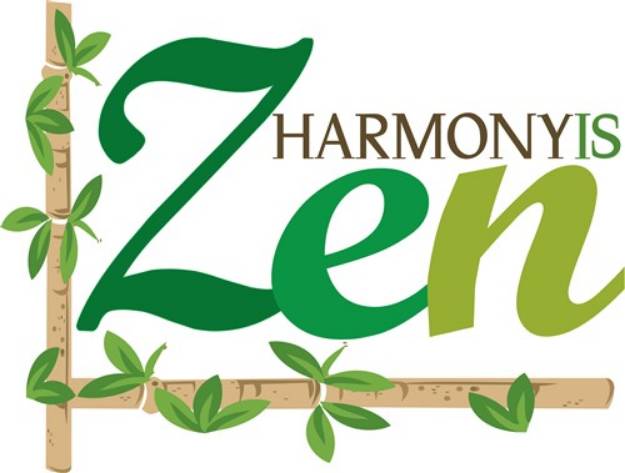 Picture of Harmony is Zen SVG File
