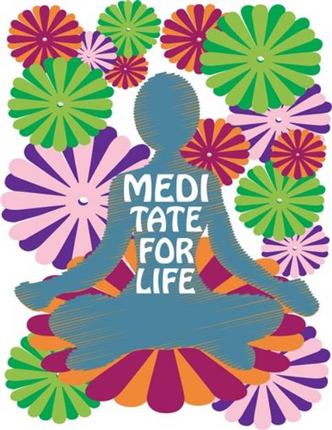 Picture of Meditate for Life SVG File