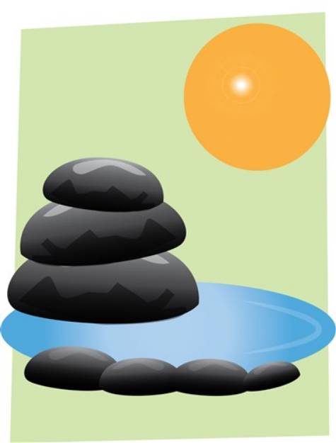 Picture of Rocks And Water SVG File
